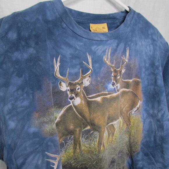 The Mountain T-Shirt Deer Reflection Pool Size XL USA Lee Kromschroeder 1990s - Picture 2 of 7